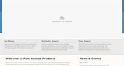 Desktop Screenshot of parkavenueproducts.com